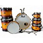 Used Pearl 7 Piece Decade Maple Classic Satin Amburst Drum Kit Classic Satin Amburst