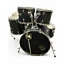 Used Pearl 7 Piece EXPORT SERIES 7 PIECE SHELLPACK Black Drum Kit Black