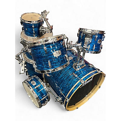 Used Pearl 7 Piece EXPORT SERIES EXR BLUE STRATA Drum Kit