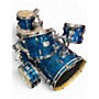 Used Pearl 7 Piece EXPORT SERIES EXR BLUE STRATA Drum Kit BLUE STRATA
