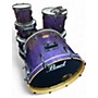 Used Pearl 7 Piece Export Blue Burst Drum Kit Blue Burst