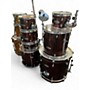 Used Pearl 7 Piece Export Red Drum Kit Red
