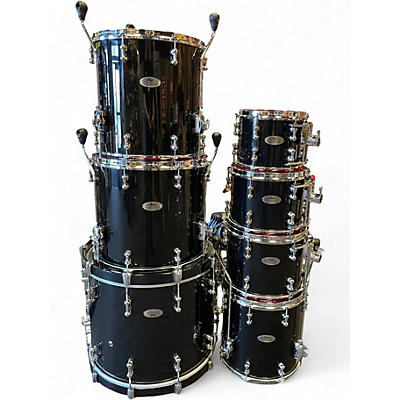 Used Pearl 7 Piece Reference Pure Black Drum Kit