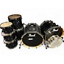 Used Pearl 7 Piece Vision Black Drum Kit Black