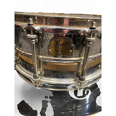 Used Pearl 7X14 Ian Paice Signature Snare Silver Drum