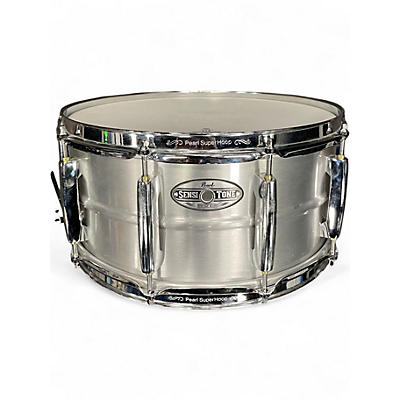 Used Pearl 7X14 Sensitone  HERITAGE Snare SILVER Drum