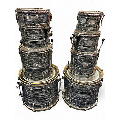 Used Pearl 8 Piece EXR Export Series Silver Oyster Pearl Drum Kit