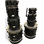 Used Pearl 8 Piece Export Black Drum Kit Black