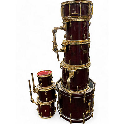 Pearl Used Pearl 8 piece Master Custom Wine Red Drum Kit