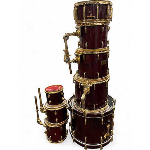 Pearl Used Pearl 8 piece Master Custom Wine Red Drum Kit Wine Red