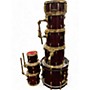 Used Pearl Used Pearl 8 piece Master Custom Wine Red Drum Kit Wine Red