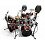 Used Pearl 9 Piece Export Wine Red Drum Kit Wine Red