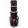 Used Pearl Used Pearl EXPORT SERIES 4 PIECE Burgundy Drum Kit Burgundy