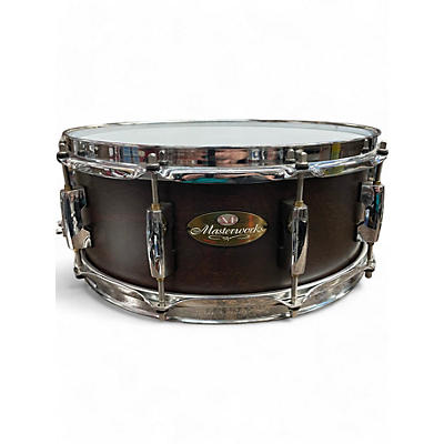 Pearl Used Pearl Masterworks Custom Snare Satin mahogany Drum