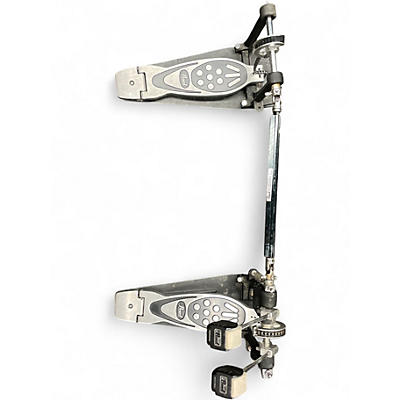 Used Pearl Multiple DOUBLE KICK PEDAL SILVER Drum