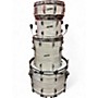Used Pearl President Series Phenolic 4p Pearl White Drum Kit Pearl White
