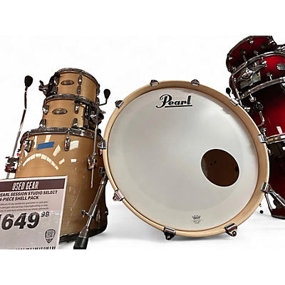 Used Pearl Session Studio Select Series 4pc Natural Drum Kit