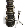 Used Peavey 4 Piece Radial Pro 500 Black Pearl Drum Kit Black Pearl