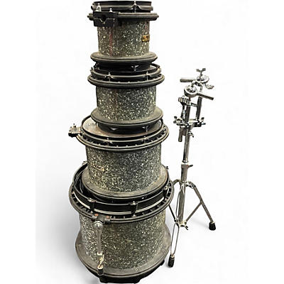 Used Peavey 4 Piece Radial Pro 500 Silver Sparkle Drum Kit