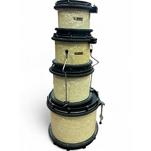 Used Peavey 4 Piece RadialPro 500 Pearl White Drum Kit Pearl White