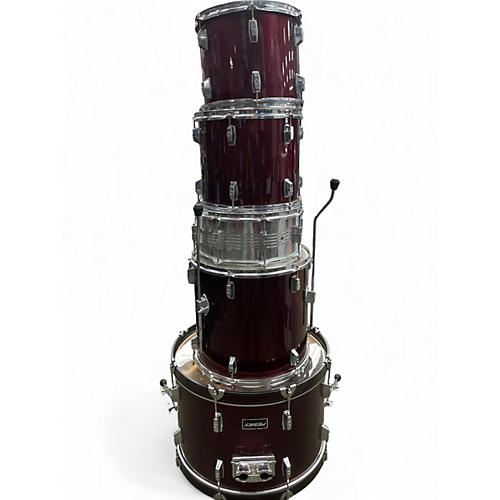 Used Peavey 5 Piece INTERNATIONAL SERIES II RED Drum Kit RED