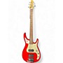 Used Peavey Used Peavey AXCELERATOR 5 STRING Candy Apple Red Electric Bass Guitar Candy Apple Red