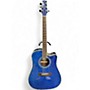 Used Peavey Briarwood DR-5C Blue Quilt Acoustic Electric Guitar Blue Quilt