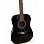 Used Peavey DW-2 Black Acoustic Guitar Black