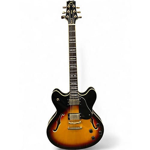 Used Peavey JF1 EX 2 Tone Sunburst Hollow Body Electric Guitar 2 Tone Sunburst