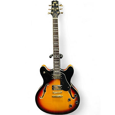 Used Peavey JF1 EX Tobacco Burst Hollow Body Electric Guitar