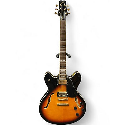 Used Peavey JF1EX 3 Color Sunburst Hollow Body Electric Guitar