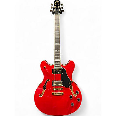 Used Peavey JF1EX  Trans Red Hollow Body Electric Guitar