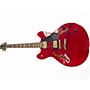 Used Peavey JF1EX Wine Red Hollow Body Electric Guitar Wine Red