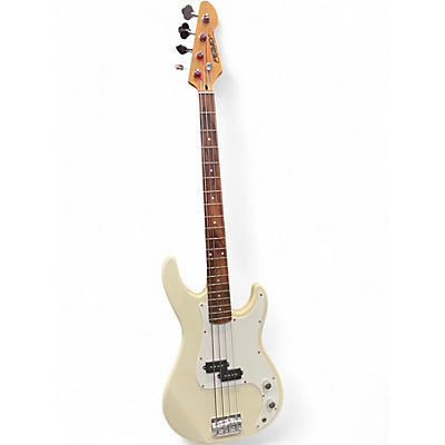 Used Peavey Milestone II White Electric Bass Guitar
