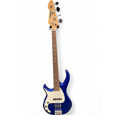 Used Peavey Milestone III Left Handed Jewel Blue Electric Bass Guitar