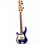 Used Peavey Milestone III Left Handed Jewel Blue Electric Bass Guitar Jewel Blue