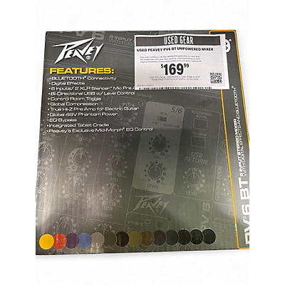 Used Peavey PV6 BT Unpowered Mixer