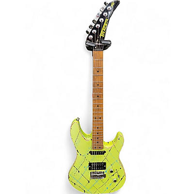 Used Peavey TRACER YELLOW SPLATTER Solid Body Electric Guitar
