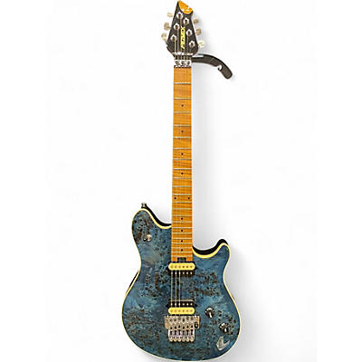 Used Peavey hp-2 "wolfgang" burl Blue Solid Body Electric Guitar