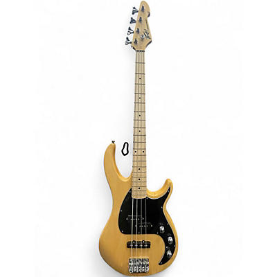Used Peavey milestone Yellow Electric Bass Guitar