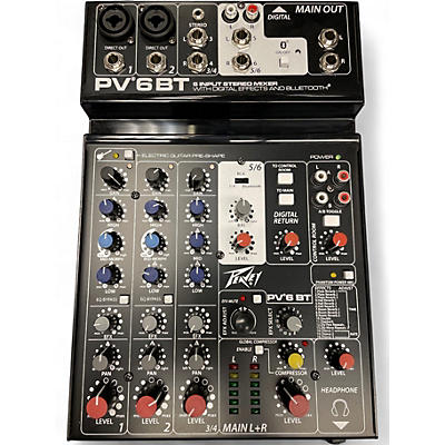 Used Peavey pv6bt Unpowered Mixer