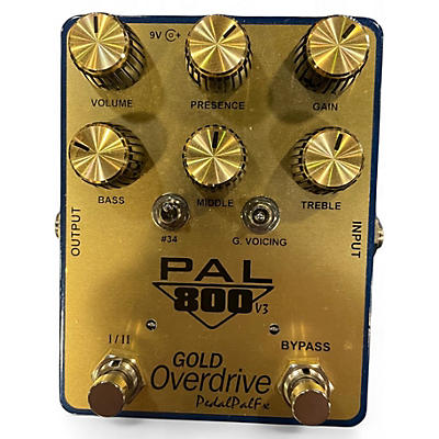 Pedal Pad Used Pedal Pad Pal 800 v3 Gold Overdrive Effect Pedal