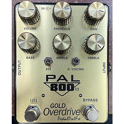 Used Pedal Pal FX PAL800 V3 Gold Overdrive Effect Pedal