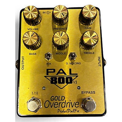 Used Pedal Pal Fx Pal 800 Gold Overdrive V3 Effect Pedal