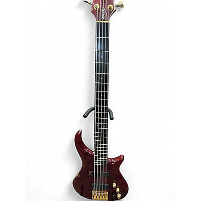 Used Pedulla Thunder Bass redish Electric Bass Guitar