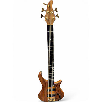 Used Pedulla etb5 thunder bass Natural Electric Bass Guitar