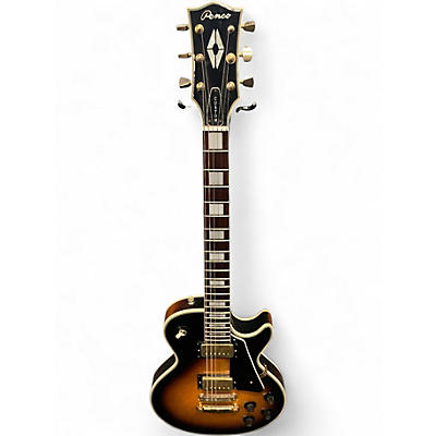 Used Penco LP Style 2 Tone Sunburst Solid Body Electric Guitar