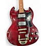 Used Penco SG LAWSUIT  Maroon Solid Body Electric Guitar Maroon