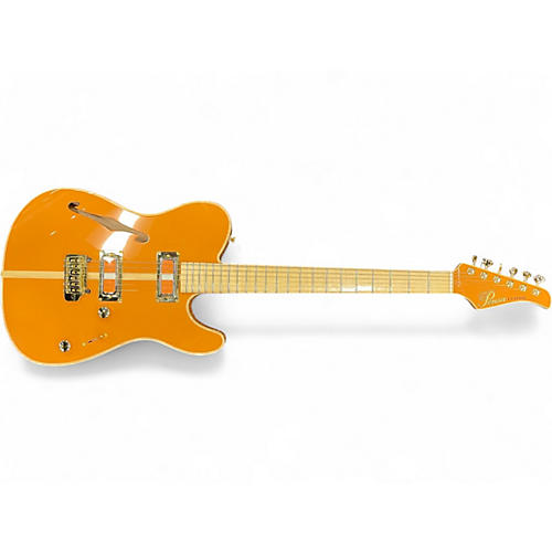 Used Pensa Custom Guitars  PT Orange Hollow Body Electric Guitar Orange