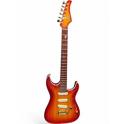 Used Pensa Custom MK-D Fireglo Solid Body Electric Guitar